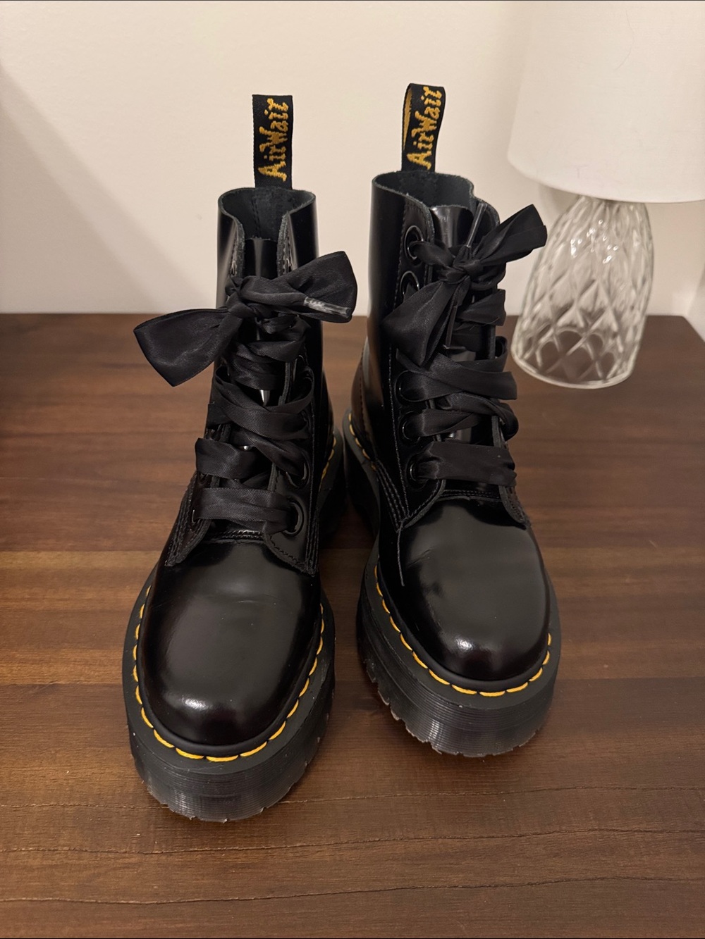 Doc Marten Leather Molly Combat Boots